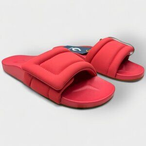 OluKai Sunbeam Slide Women’s Sandals Lehua Flower Red Size 8 NEW No Box